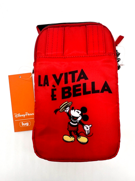 Disney Parks Lug Epcot Italy Minnie Mouse Skeeter Mini Convertable Crossbody Bag