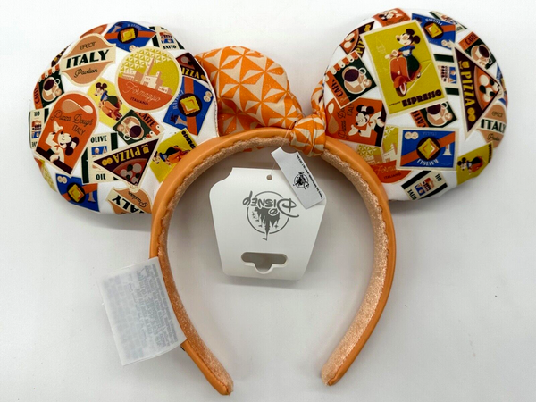 Disney Parks WDW Epcot Italy Pavilion Postcard Minnie Ears Headband 2023 NWT