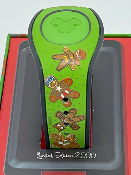 Disney Parks Marvel Holiday Gingerbread Magicband Groot Spiderman Hulk Thor LE