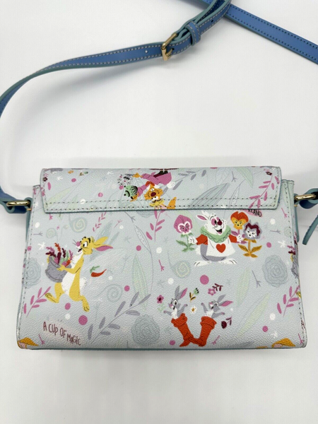Disney Dooney & and Bourke Rabbits Crossbody Purse March Hare White Rabbit NWT