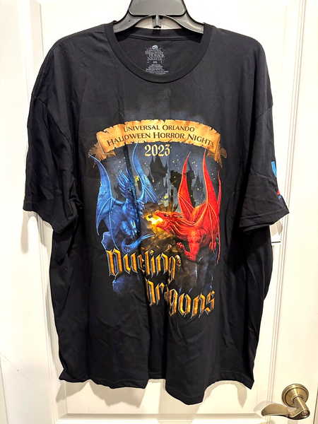 Universal Studios Dueling Dragons HHN AP Annual Passholder TShirt 2XL XXL 2023